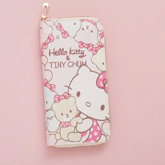 NEW!  Sanrio Wallet "B" Hello Kitty & Tiny Chum - Picture 1 of 4